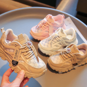 Children's leather sneakers